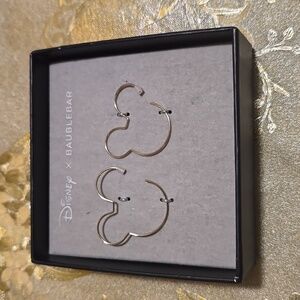 Disney x Baublebar Mickey Mouse Hoop Earrings